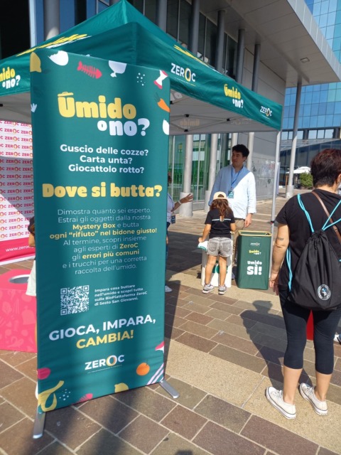 Campagna “Umido o no?”: in piazza un gioco interattivo