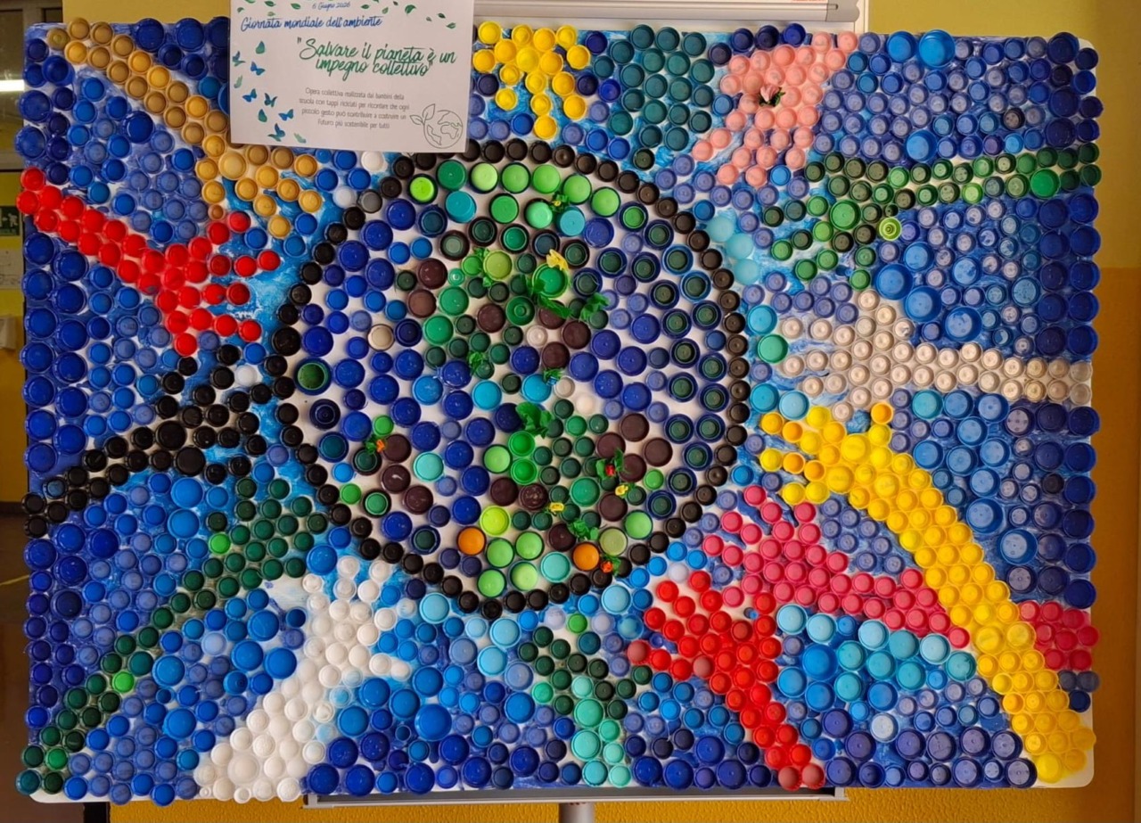 Un Pianeta fatto di tappi: alla primaria Levi di Vignate un messaggio per l’ambiente
