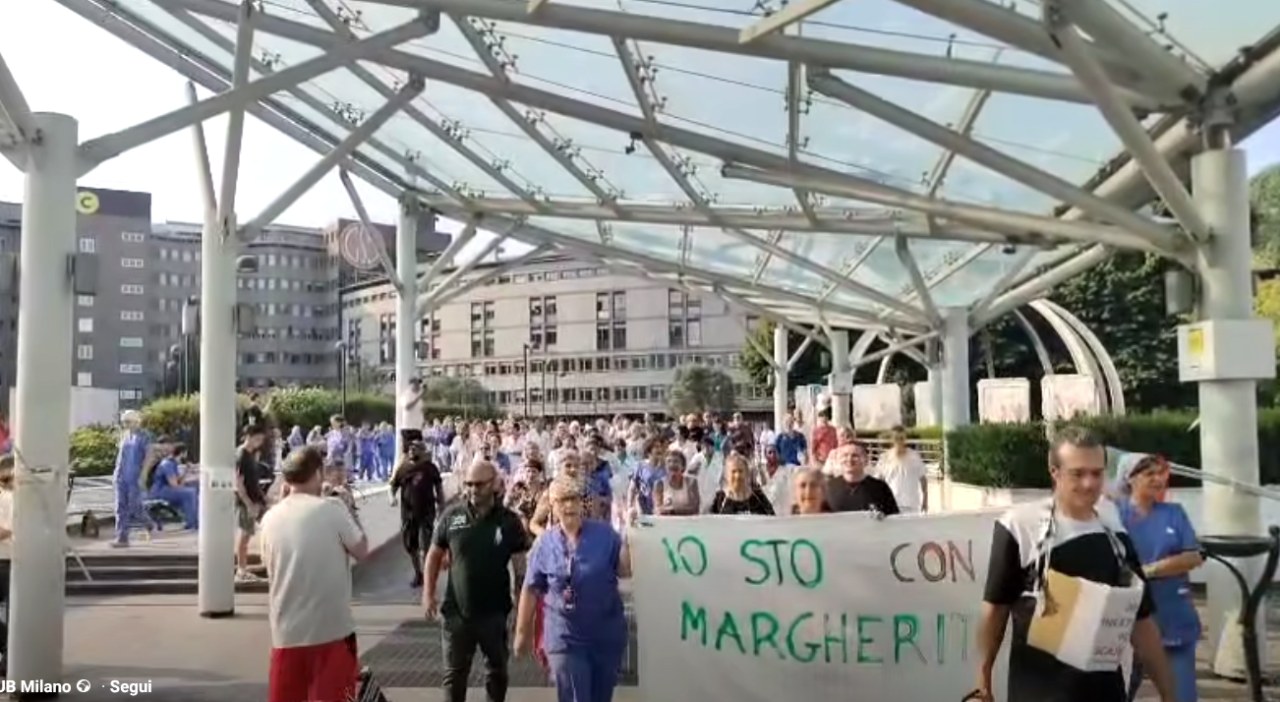 Quarto giorno di protesta al San Raffaele: lo sciopero di Margherita non si ferma
