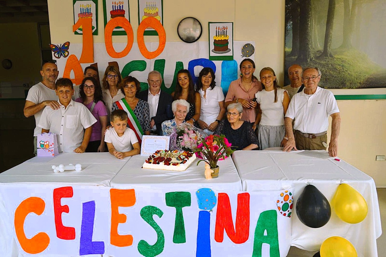 Senza fermarsi un attimo sono già volati 100 anni: tanti auguri Celestina!