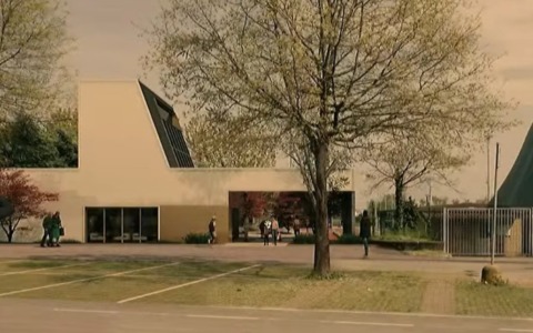 Una club house iconica per il centro sportivo