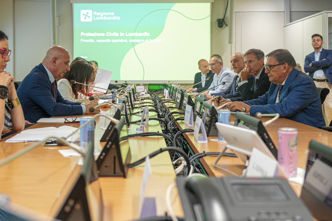 Commissione parlamentare in visita alla Sala operativa regionale della Protezione civile