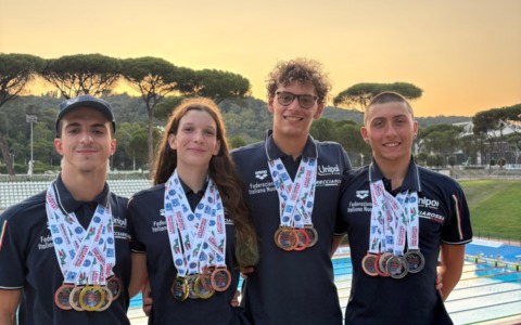 Diciassette medaglie e un record del mondo agli Europei giovanili di nuoto di salvamento