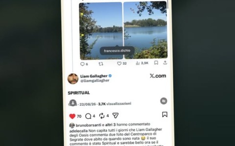 Il Centro parco promosso a “spiritual”: la benedizione di Liam Gallagher fa il giro dei media