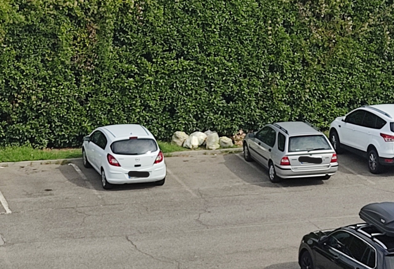 Rifiuti abbandonati nel parcheggio, l’appello di una residente: “Non trasformiamo il paese in una discarica”