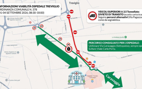 Cavalcavia chiuso, i percorsi per raggiungere l’ospedale di Treviglio