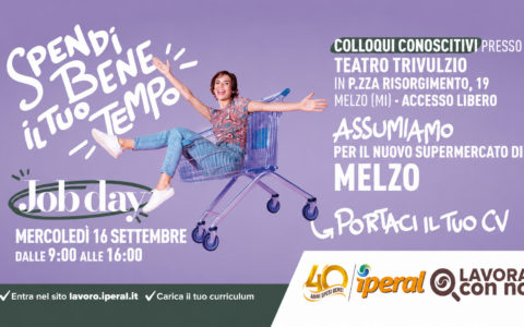Iperal apre a Melzo e cerca personale: il 16 settembre il Job Day al Teatro Trivulzio