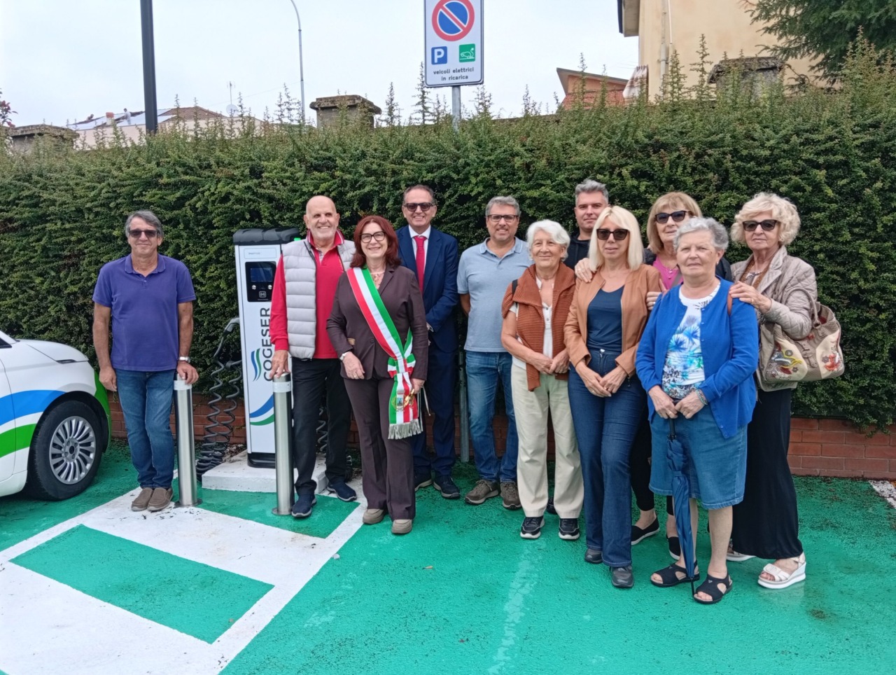 Cogeser taglia il nastro della 30esima stazione di ricarica elettrica nell’Adda Martesana