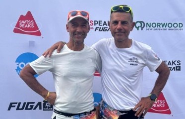 Settecento chilometri lungo le cime delle Alpi: la sfida ad alta quota di due atleti cernuschesi