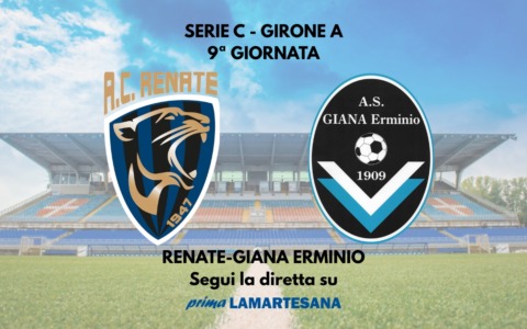 Serie C, Renate-Giana Erminio 2-2: pareggio nella sfida salvezza del Piola FINALE