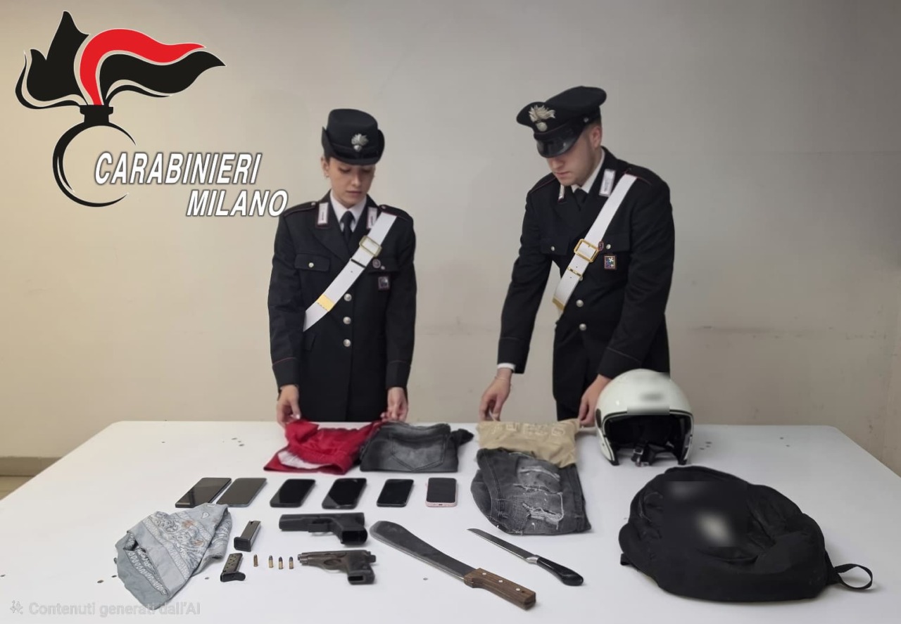 Rissa con armi da fuoco, machete e coltelli: quattro arresti e diverso materiale sequestrato