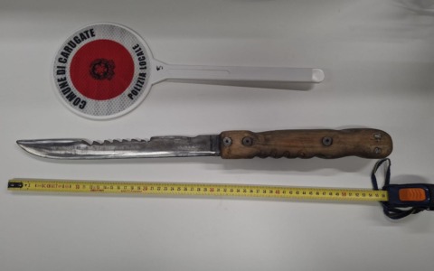 La lite tra vicine di casa degenera:  16enne interviene armato di un grosso coltello