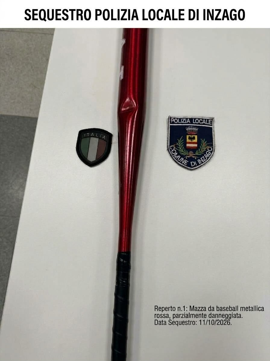 Incappucciato e in monopattino colpisce una donna con una mazza da baseball. Preso dalla Polizia Locale